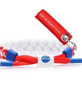 Braided Red and White Rastaclat x NASA bracelet brand new for men and women